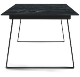 Tisch mit schwarzem Kufen Tischgestell