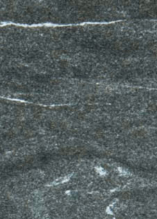 schwarz-graue Natursteinplatte in Marmoroptik