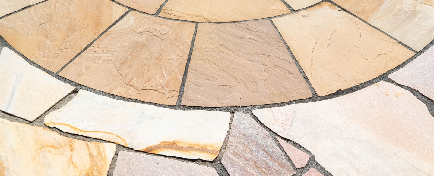 Terrassenplatten aus Quarzit