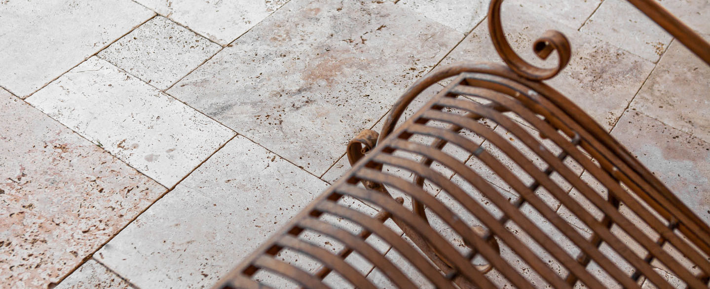 Travertin Silver Terrassenplatten