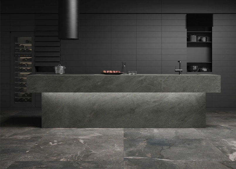 Ambiente Küche aus Keramik pureto Kuro