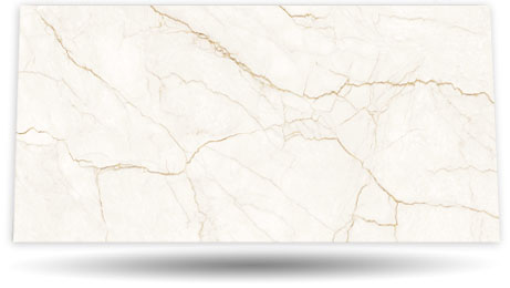 Foto der Rohplatte Keramik pureto Venetia Gold mit Schatten drunter