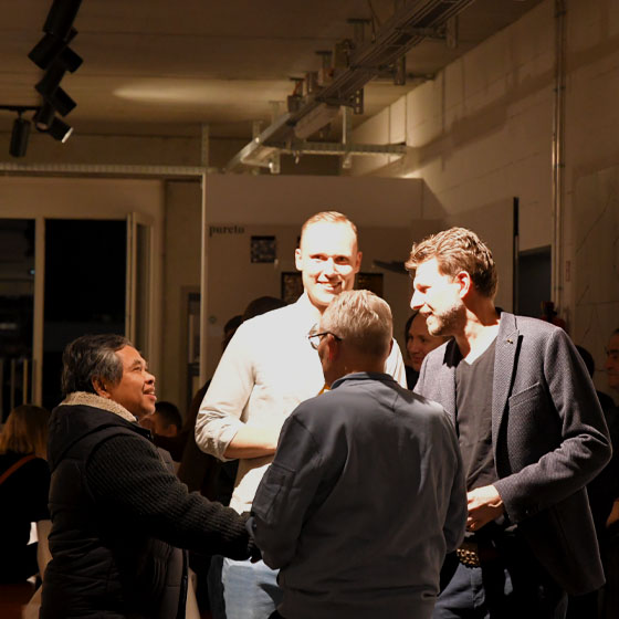 rinn-matthiasgilles-tobiasgaugenrieder-volker Rinn, Matthias, Tobias und Volker im Gespräch