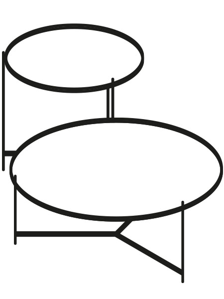 tischgestell-zeichnung-illustration-coffeetables-beistelltisch-rund-couchtisch Illustrationen Zeichnungen von runden Beistelltischen / Coffeetables