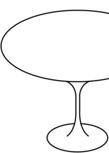 tischgestell-zeichnung-illustration-iconic-tulip-tulpe-tulpenfuss Illustration Zeichnung von ikonischem Tulip-Tischgestell