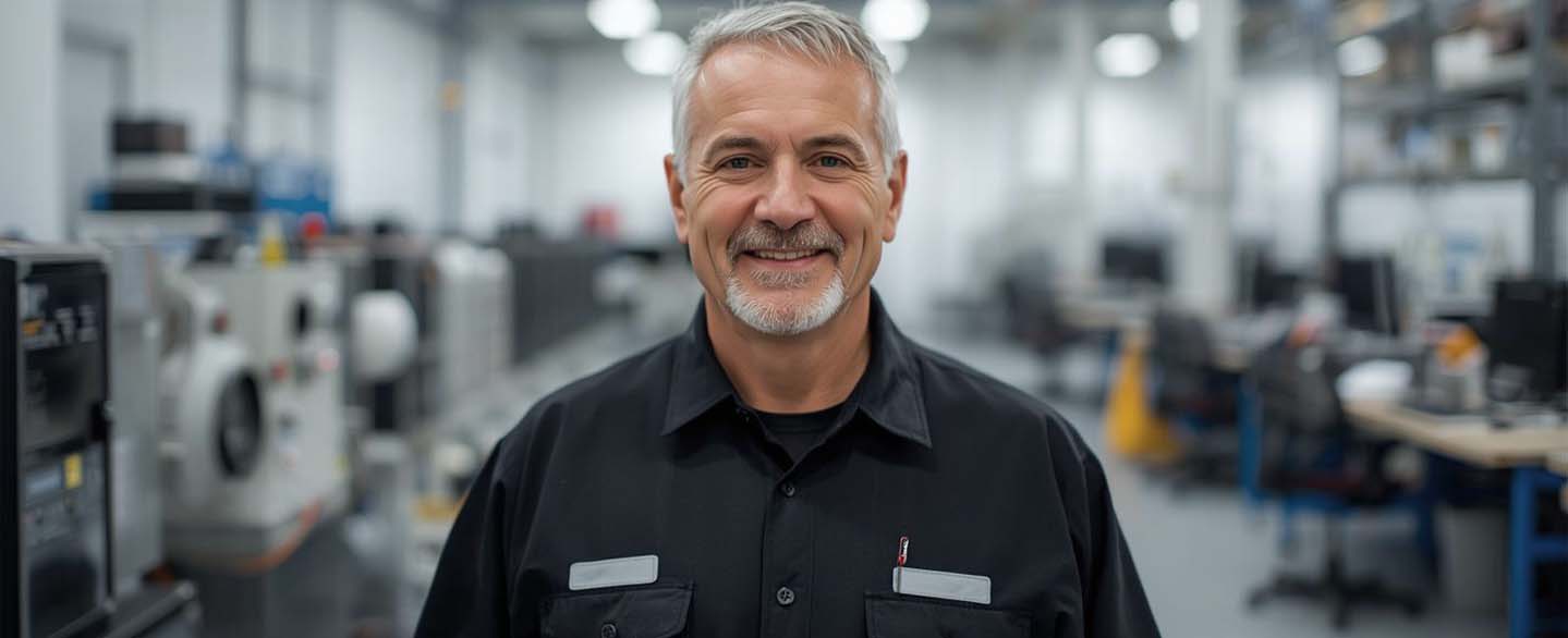 instandhalter-mechatroniker-betriebselektriker-mitarbeiter-ansprechpartner Mitarbeiter in der Instandhaltung in seinem Arbeitsumfeld