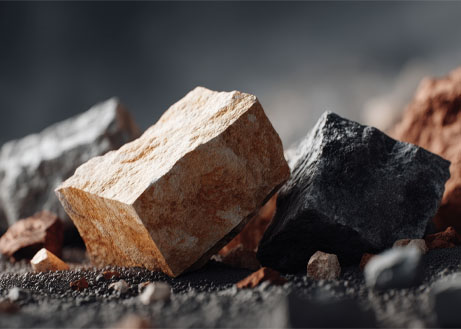 steinbruch-bruchstein-schiefer-keramikherstellung Foto von Bruchsteinen aus Ton, Stein, Sand, Keramikherstellung